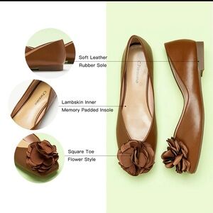 New C.Paravano Flower Ballerina Flats (Eva)